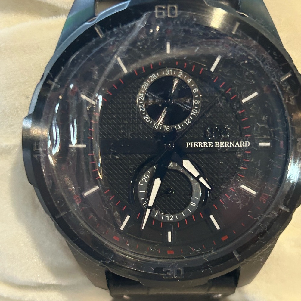 Pierre Bernard Black Watch NIB!